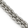 Non-Tarnish 201 Stainless Steel Rope Chain Bracelets STAS-Z056-11P-2