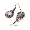 Opalite Teardrop Dangle Earrings EJEW-B055-02R-21-2