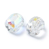 AB Color Plated Glass Beads GLAA-F108-12B-15-2