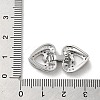 Brass Micro Pave Cubic Zirconia Fold Over Clasps KK-H455-53P-02-3