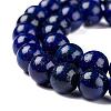 Natural Lapis Lazuli Round Beads Strands X-G-I181-10-8mm-5