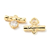 Brass Micro Pave Cubic Zirconia Charms KK-Q809-13G-2