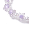 6Pcs 6 Colors Transparent Acrylic Beads Stretch for Women BJEW-JB11736-5
