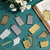 20Pcs 5 Colors Alloy Pendant Cabochon Settings FIND-SP0002-74-6