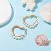 Natural Pearl Wire Wrapped Heart Big Hoop Earrings for Women EJEW-JE04796-02-2