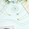 10Pcs 2 Colors Stainless Steel Cable Chain Adjustable Slider Necklaces for Men Women MAK-SC0001-42-3