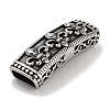 Tibetan Style 304 Stainless Steel Slide Charms/Slider Beads STAS-L274-004AS-2