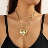 CCB Plastic Heart Pendant Necklaces with Alloy OT Clasps for Women FS-WGB3FE7-08-1