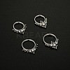 316L Surgical Stainless Steel Micro Pave Clear Cubic Zirconia Nose Rings WG1C8D8-08-2