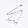 Non-Tarnish 201 Stainless Steel Pendant Necklaces LS-NJEW-T009-JN104-1-40-2