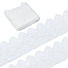 5 Yards Flat Nylon Mesh Embroidered Lace Trim OCOR-GF0001-86A-1