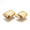 304 Stainless Steel Magnetic Clasps with Glue-in Ends STAS-P224-01G-2