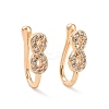 Clear Cubic Zirconia Infinity Cuff Earrings ZIRC-I064-12G-1