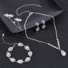 Crystal Rhinestone Jewelry Set SJEW-GO0001-01-7