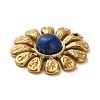Dyed Natural Lapis Lazuli Flower Pendants STAS-R009-05G-02-2