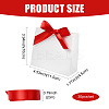 White Cardboard Paper Wedding Candy Boxes with Ribbon CON-FZC0002-002D-4