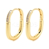 Rack Plating Oval Brass Hoop Earrings EJEW-N055-29G-RS-1
