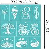Self-Adhesive Silk Screen Printing Stencil DIY-WH0338-006-2