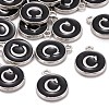 Platinum Plated Alloy Charms X-ENAM-S118-02C-P-4