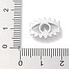 Rack Plating Brass Micro Pave Clear Cubic Zirconia Cabochons KK-L224-022P-3
