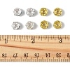 120Pcs 2 Colors Brass Rhinestone Spacer Beads RB-FS0001-05B-5