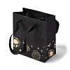 Sun Moon Star Printed Paper Gift Bags with Cotton Handles CARB-F013-02-1
