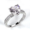 Brass Micro Pave Cubic Zirconia Finger Rings for Women FS-WGC99AF-05-1