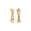 304 Stainless Steel Twisted Bar Connrctor Charms STAS-L300-002G-1