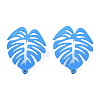 Spray Painted Iron Stud Earring Findings IFIN-N008-019-B02-2