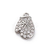 Christmas Series Brass Micro Pave Cubic Zirconia Pendants KK-Q010-01P-03A-1