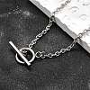 Tarnish Resistant 304 Stainless Steel Cable Chain Necklaces NJEW-JN01471-1