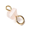 Electroplate Glass Triangle Links Connector Charms PALLOY-JF04412-4