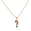 Christmas Alloy Enamel Pendant Necklaces for Women FS-WG670C8-02-1