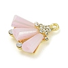 Rack Plating Alloy Glass Pendants FIND-M033-09A-01-2