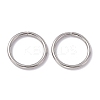 Non-Tarnish 304 Stainless Steel Open Jump Rings X-STAS-C040-01G-P-3