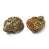 Natural Unakite Carved Hedgehog Statues Ornament DJEW-C019-03E-2
