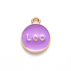 Alloy Enamel Pendants X-ENAM-S124-01A-01G-3