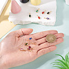11Pcs 11 Colors Brass Micro Pave Cubic Zirconia Pendants KK-TA0001-97-7