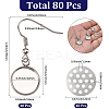 40Pcs 304 Stainless Steel Earring Hooks DIY-SC0033-77C-2