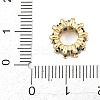 Real 18K Gold Plated Brass Micro Pave Cubic Zirconia European Beads KK-C170-32G-3