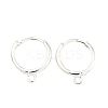 Brass Hoop Earring Findings LS-KK-G557-11S-1