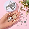 30Pcs 6 Styles Tibetan Style Alloy Pendants TIBEP-YW0002-08-3