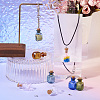 DIY Square Glass Cork Bottle Pendant Making Kit DIY-TA0009-63-6