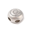 Rack Plating Brass & Cubic Zirconia Pendants KK-Z047-07P-Q-RS-2
