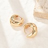 Brass Hoop Earrings for Women LS-EJEW-U041-02G-3