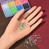 3600Pcs 8 Color Luminous Transparent Glass Seed Beads SEED-YW0001-83-6