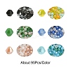 6 Strands 6 Colors Electroplate Glass Beads Strands EGLA-YW0003-06-2