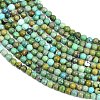 Natural HuBei Turquoise Beads Strands G-D100-A01-3mm-4