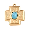 Synthetic Turquoise Pendants LS-STAS-H253-01C-G-1