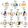 22Pcs 11 Styles Alloy Enamel Pendants ENAM-YW0005-23-3